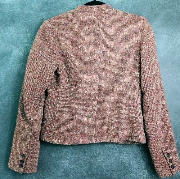 OLD NAVY | Red Tweed Cropped Blazer Size Small - Picture 5 of 7